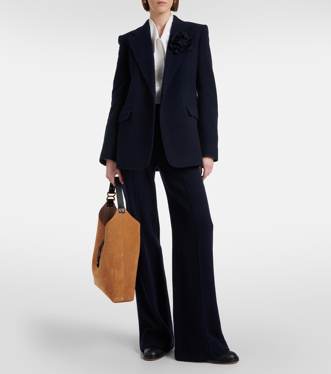 Borsa a spalla Marcie Small in suede | Chloé