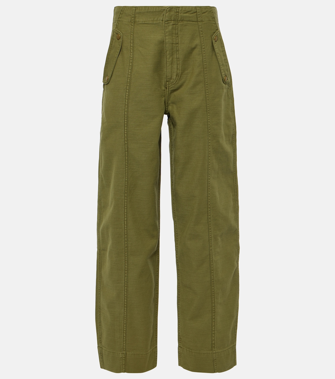 High-Rise-Hose aus Baumwolle | Frame