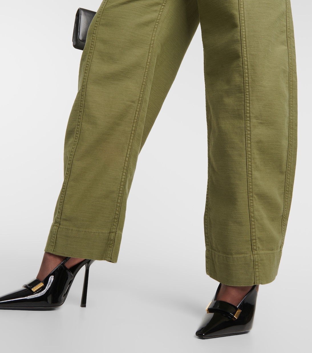 High-Rise-Hose aus Baumwolle | Frame