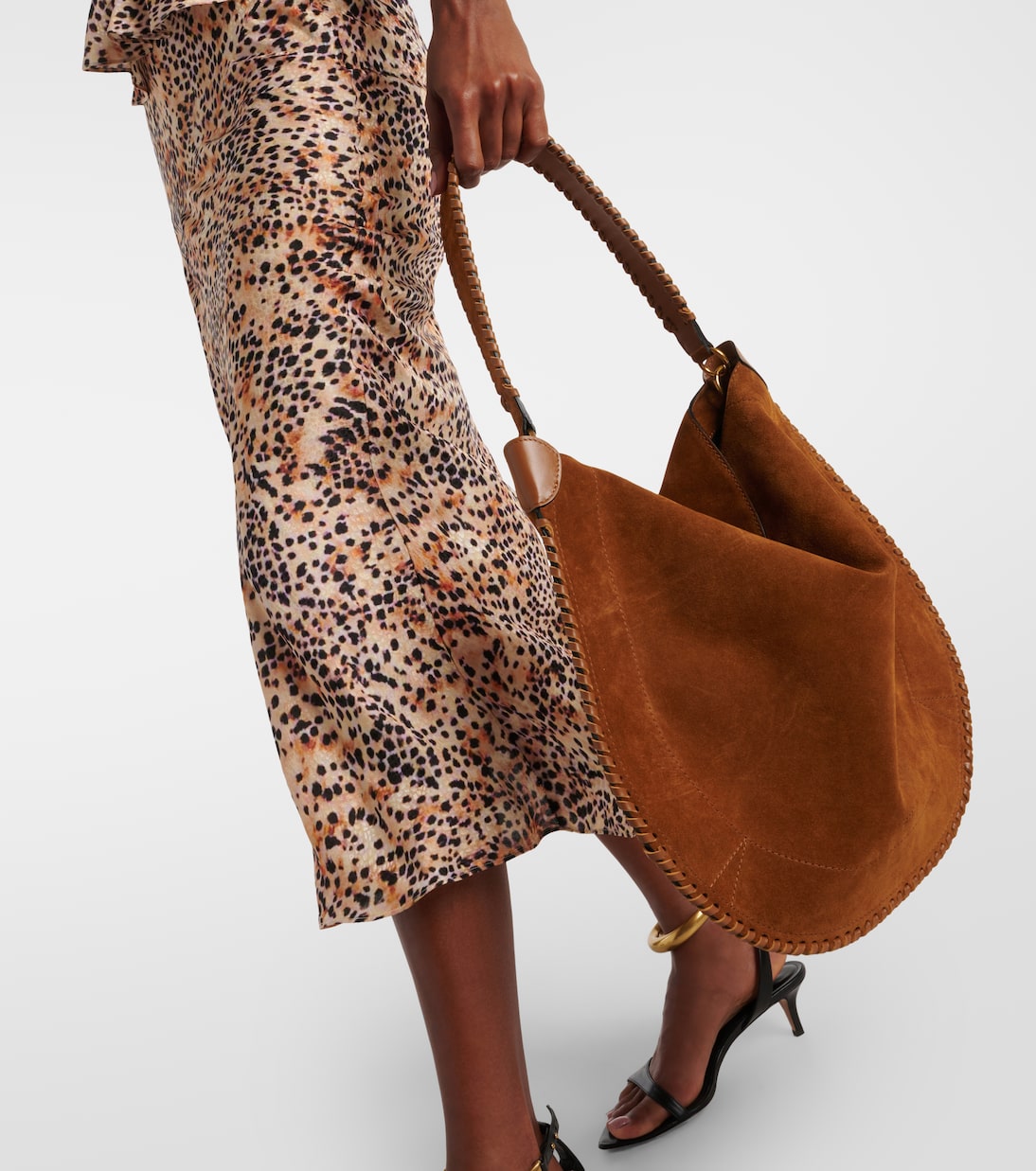 Borsa a spalla Oskan in suede | Isabel Marant