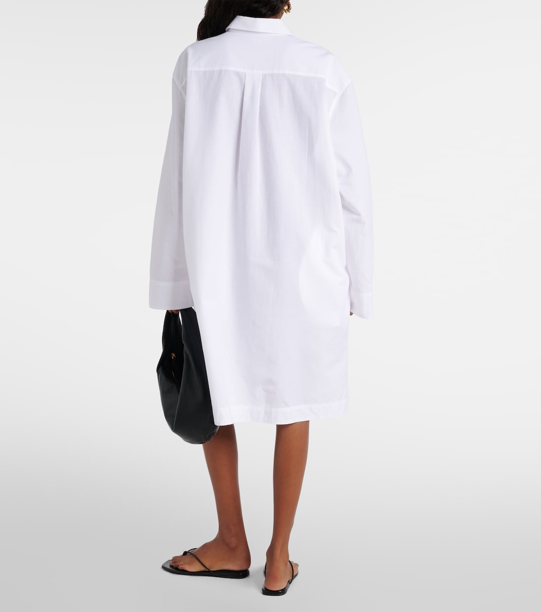 Robe chemise oversize en coton | Toteme