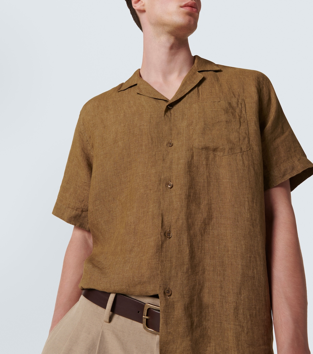 Camicia bowling Angelo in lino | Frescobol Carioca