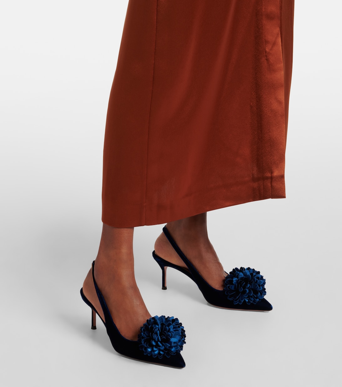 Pumps slingback Couturier 65 in velluto | Aquazzura
