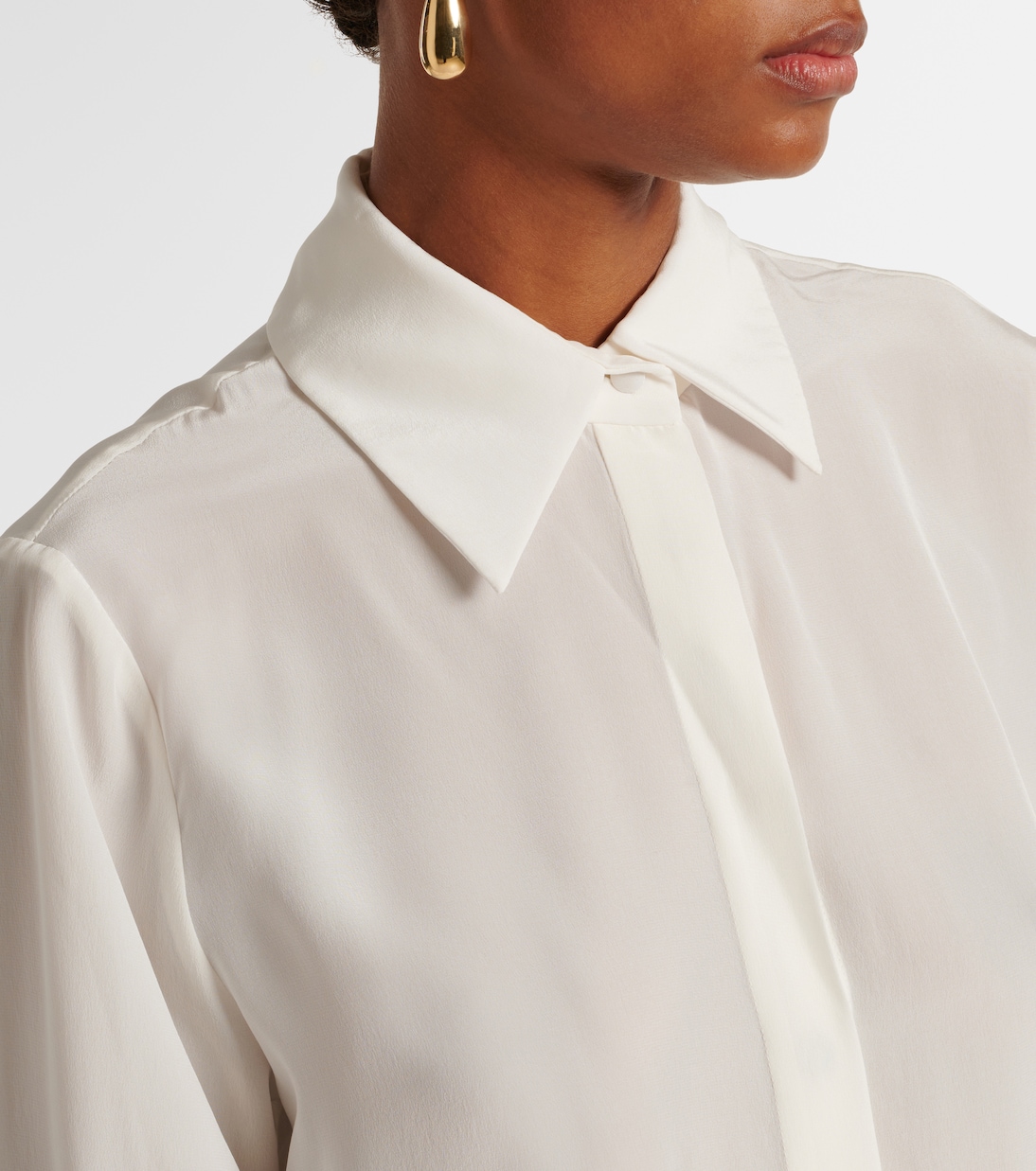 Camicia Keltie in crêpe de chine | Costarellos