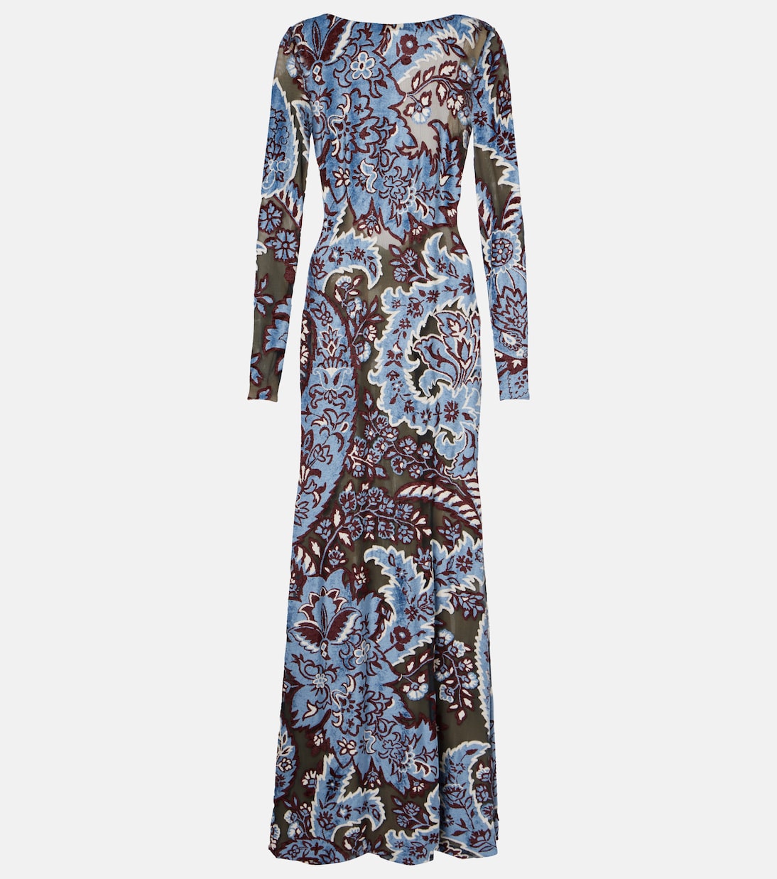 Vestido largo de jersey de crepé con paisley | Etro