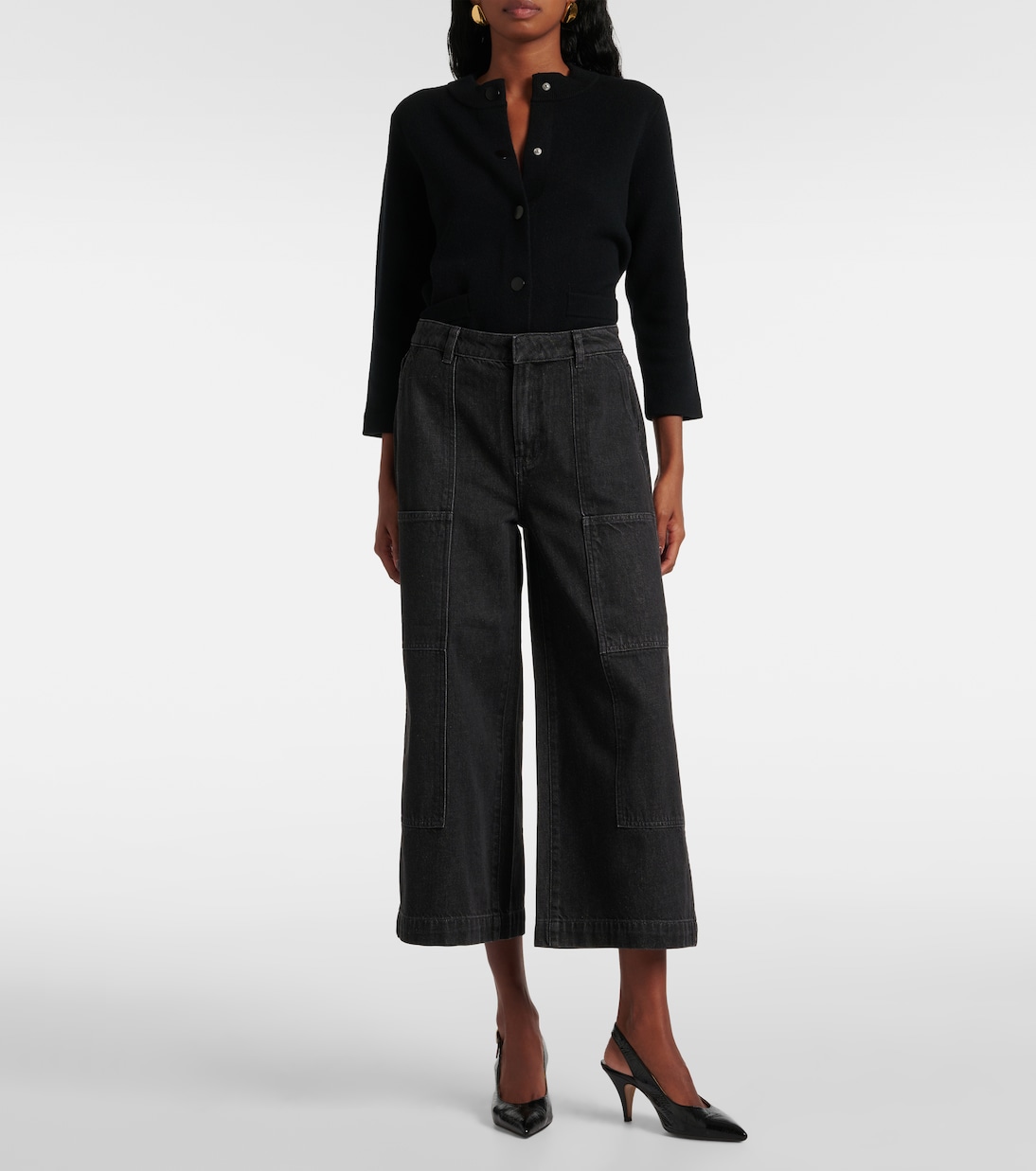 Cropped wide-leg jeans | Vince
