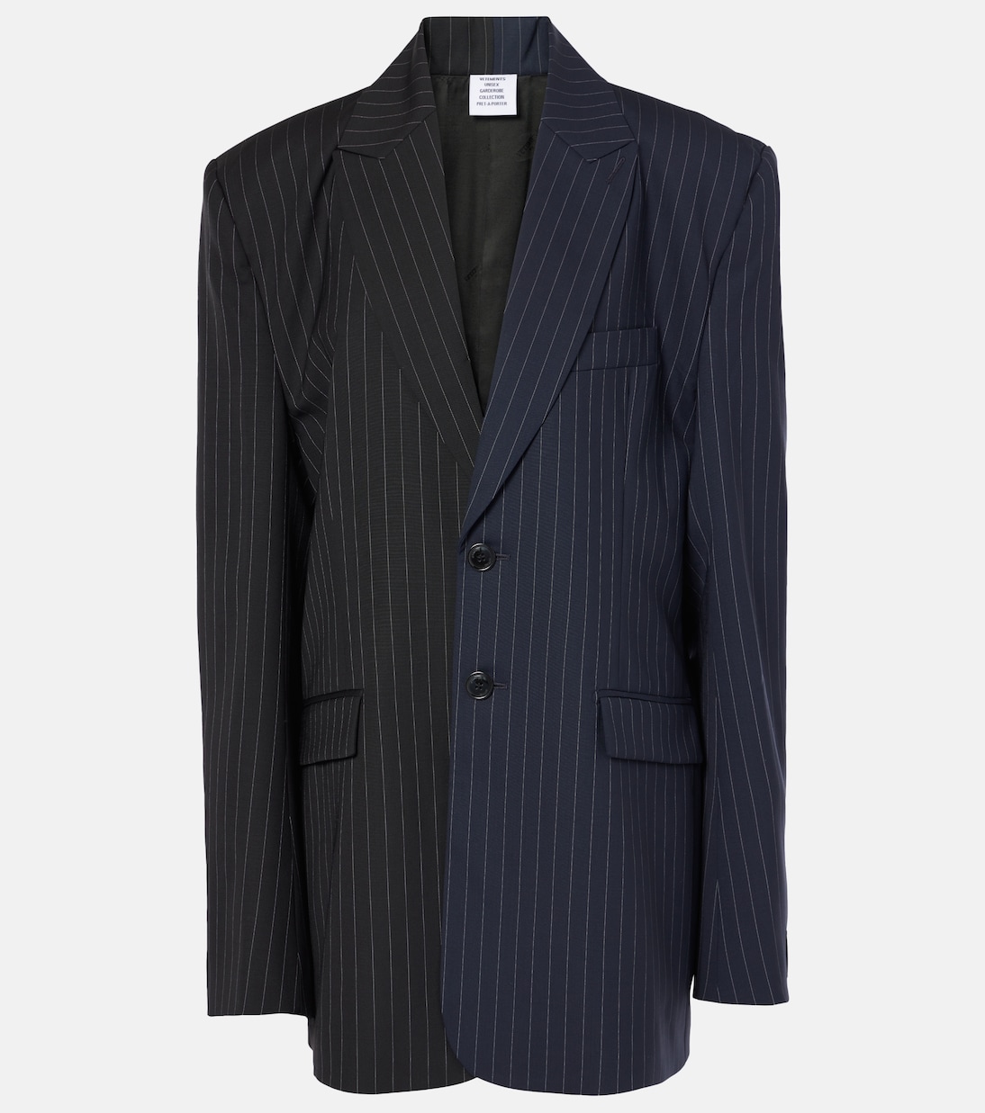 Blazer gessato in lana | Vetements