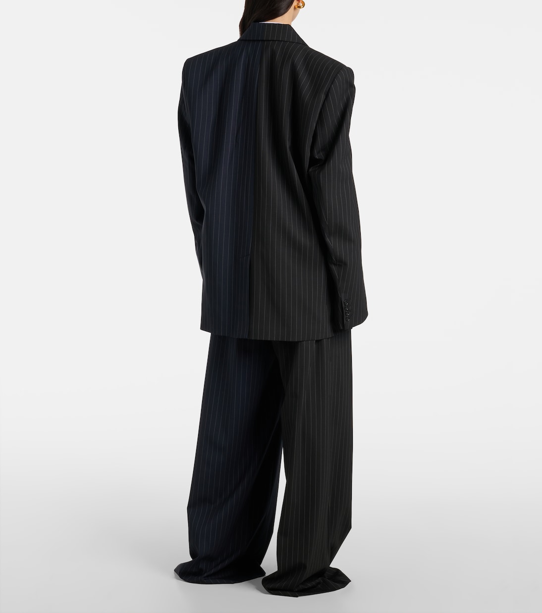 Blazer gessato in lana | Vetements