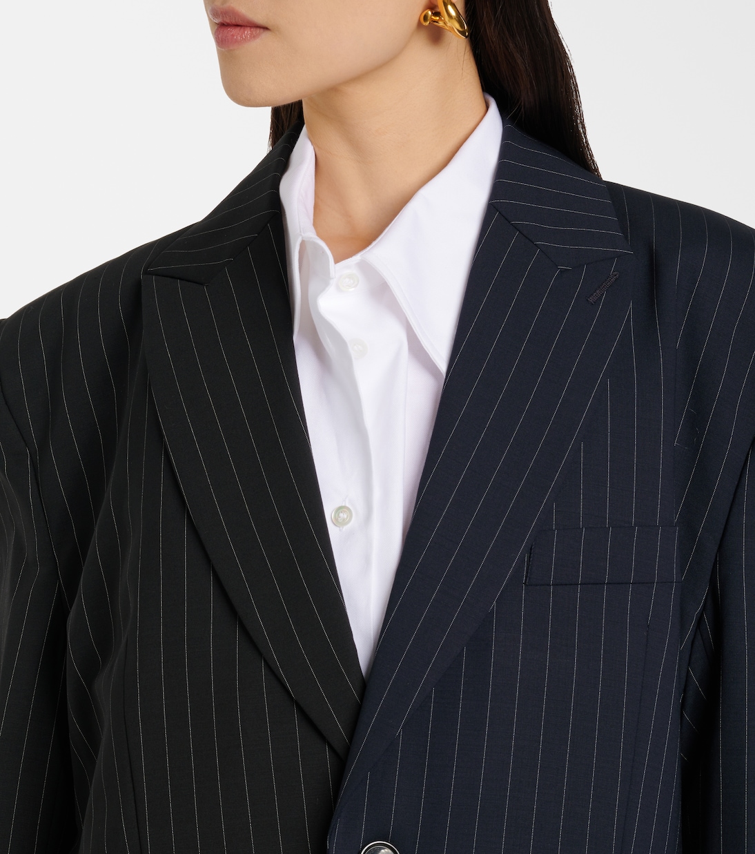 Blazer gessato in lana | Vetements