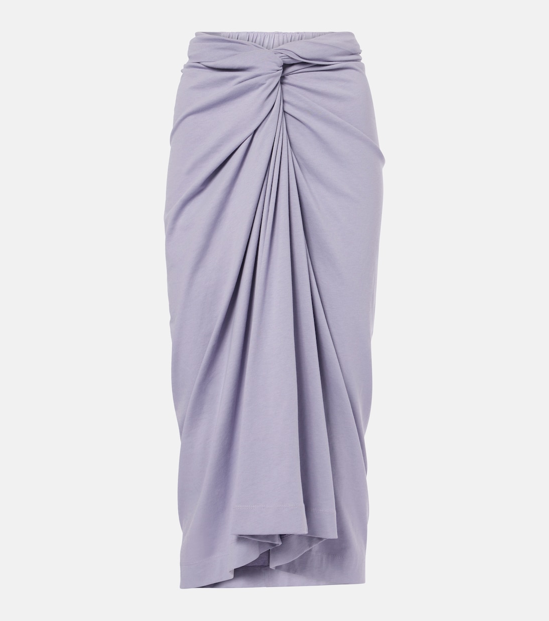 Jupe midi en jersey de coton | Dries Van Noten