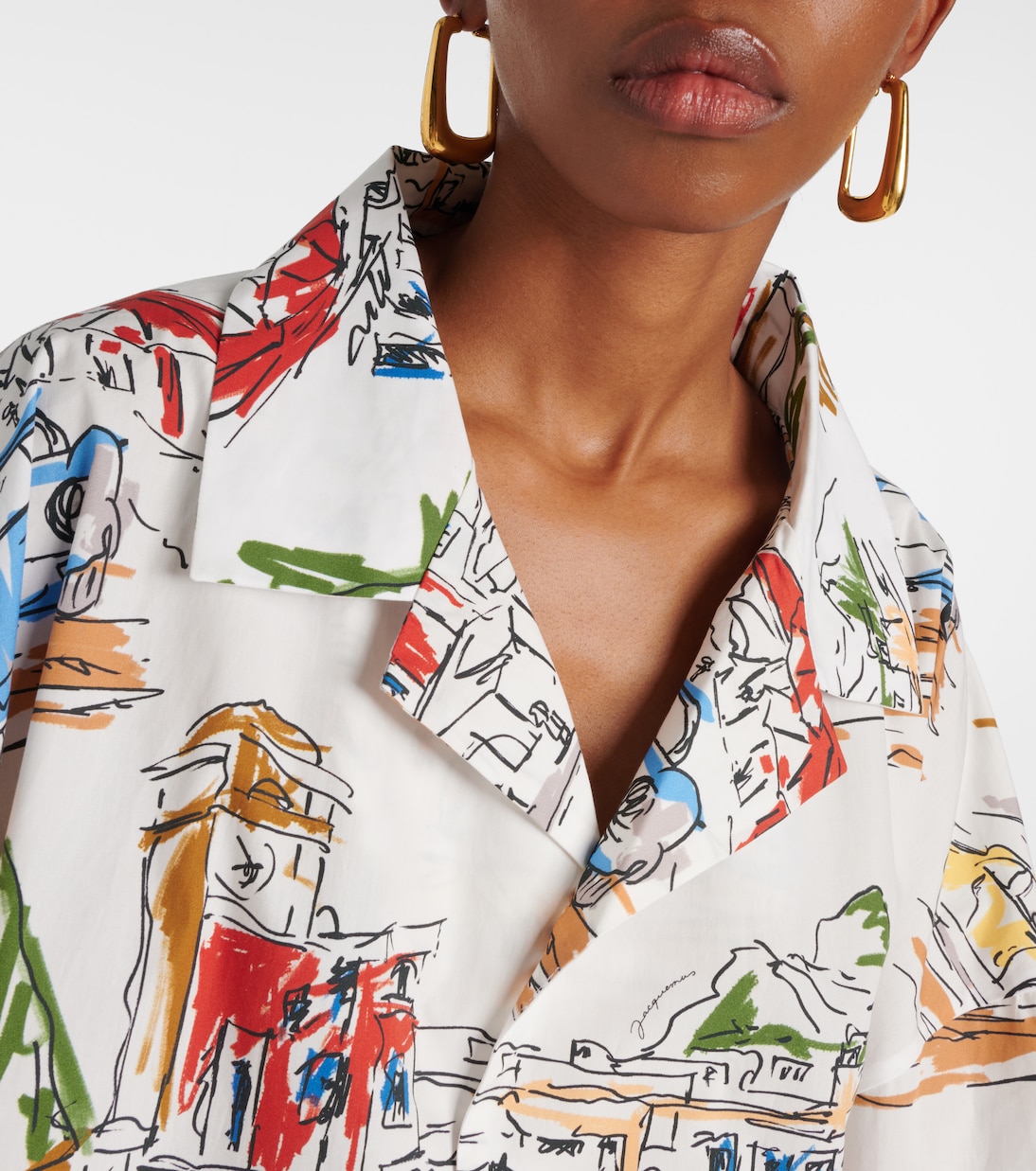 Bedrucktes Hemd Casaco aus Baumwolle | Jacquemus