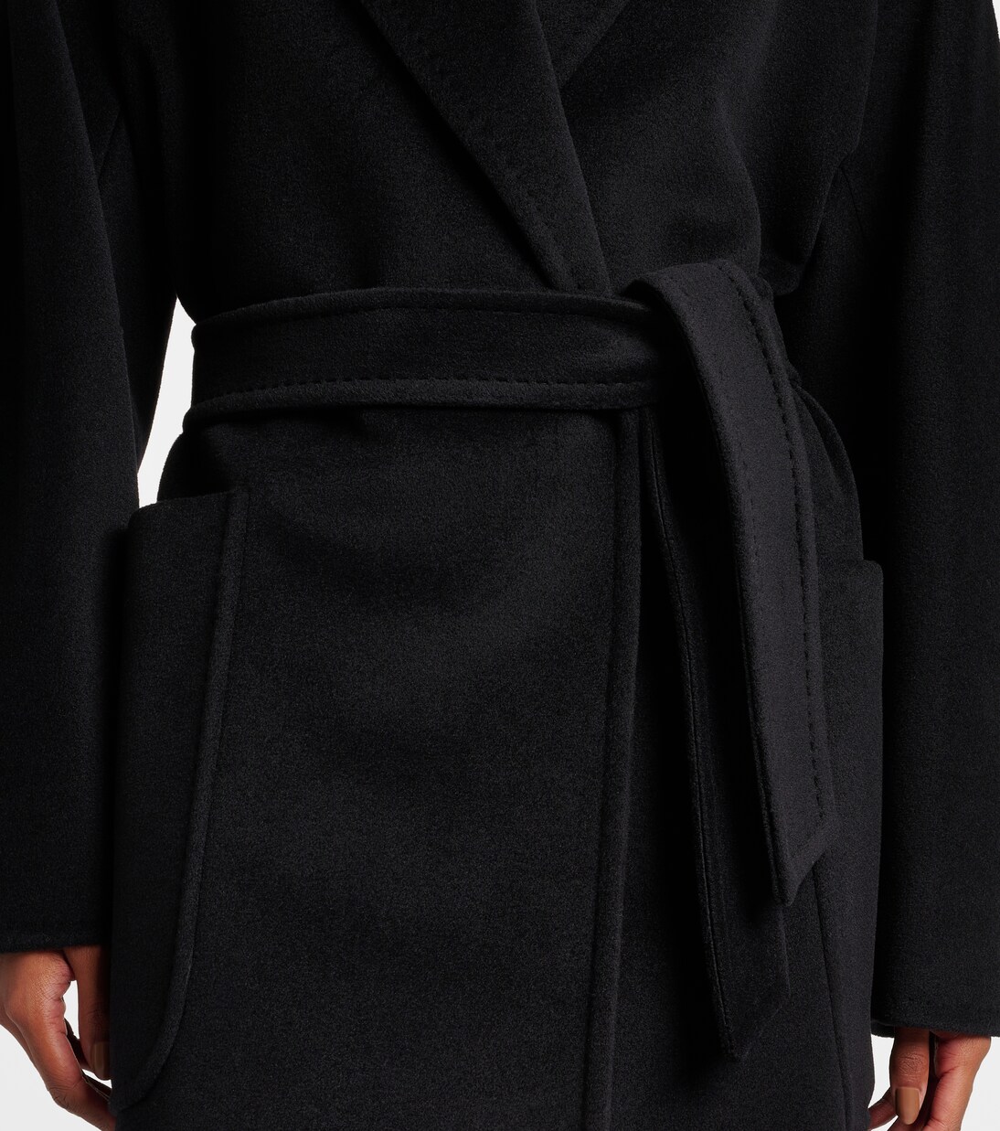 Abrigo envolvente Locri de lana y cachemir | Max Mara