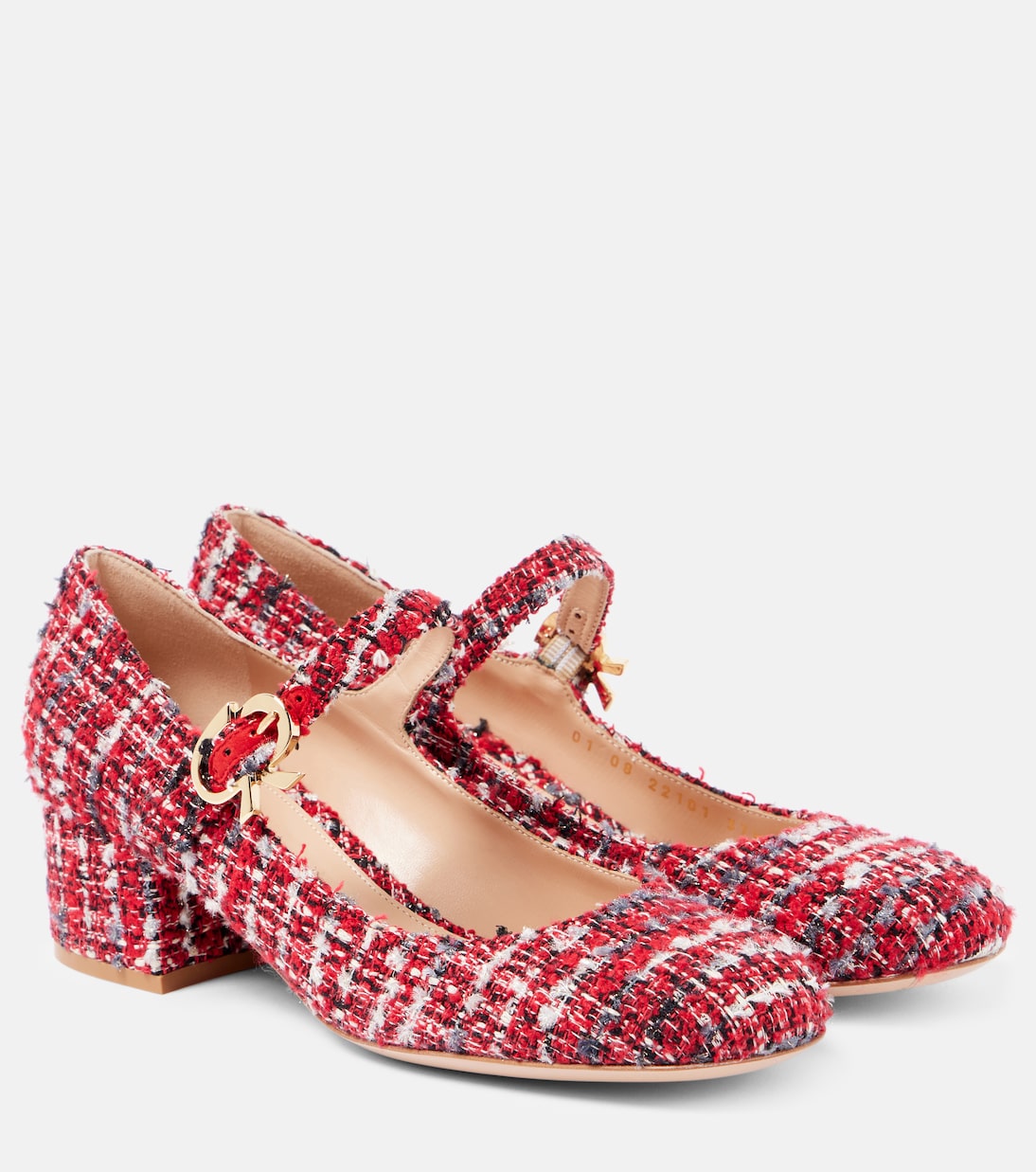 Mary Ribbon bouclé Mary Jane pumps | Gianvito Rossi
