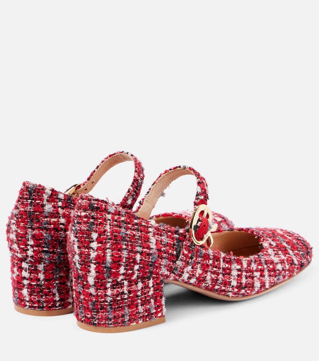 Mary Ribbon bouclé Mary Jane pumps | Gianvito Rossi