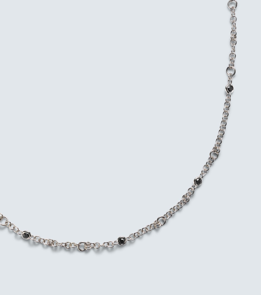 Collana Gravity Estrella in argento bagnato in oro 18kt con diamanti | Spinelli Kilcollin