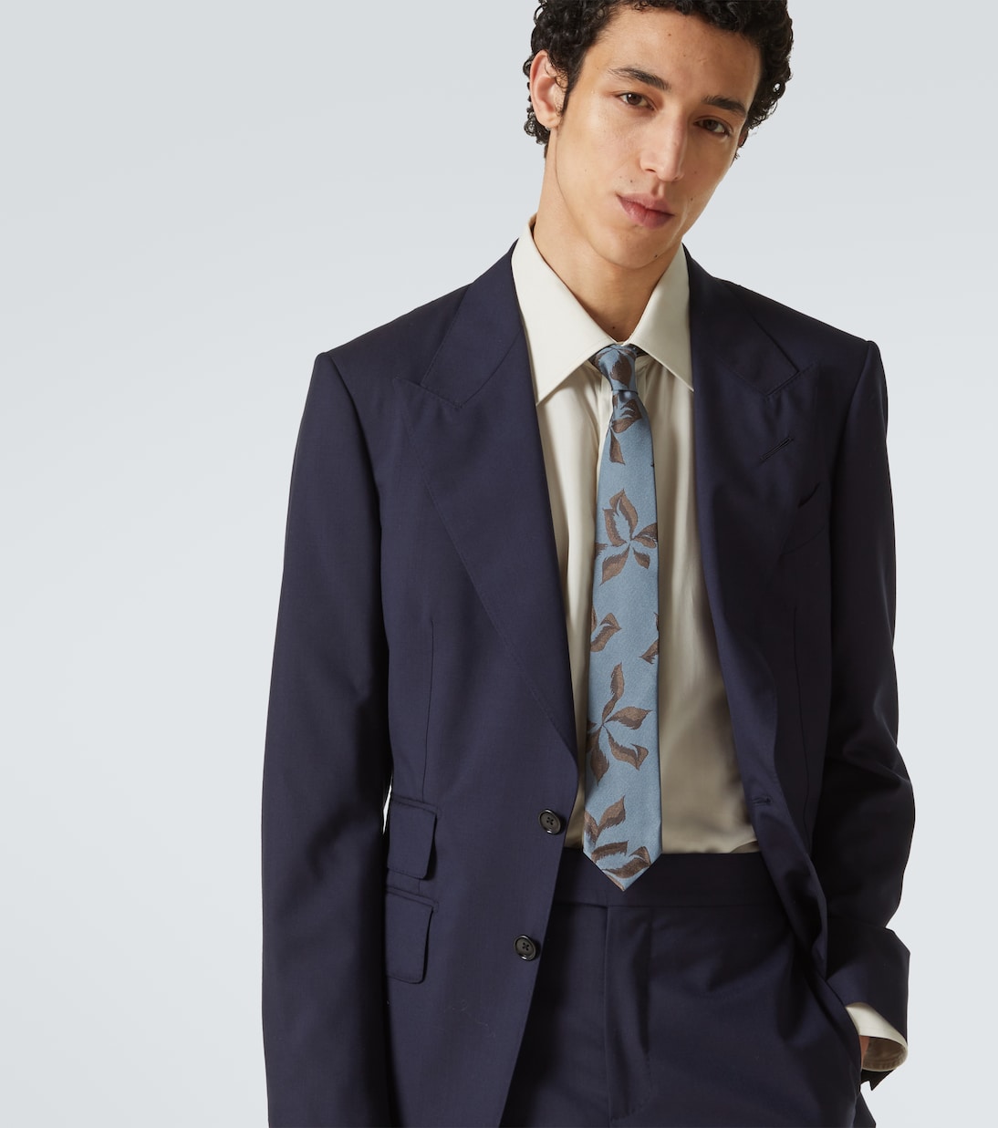 Cravatta in seta con stampa | Dries Van Noten
