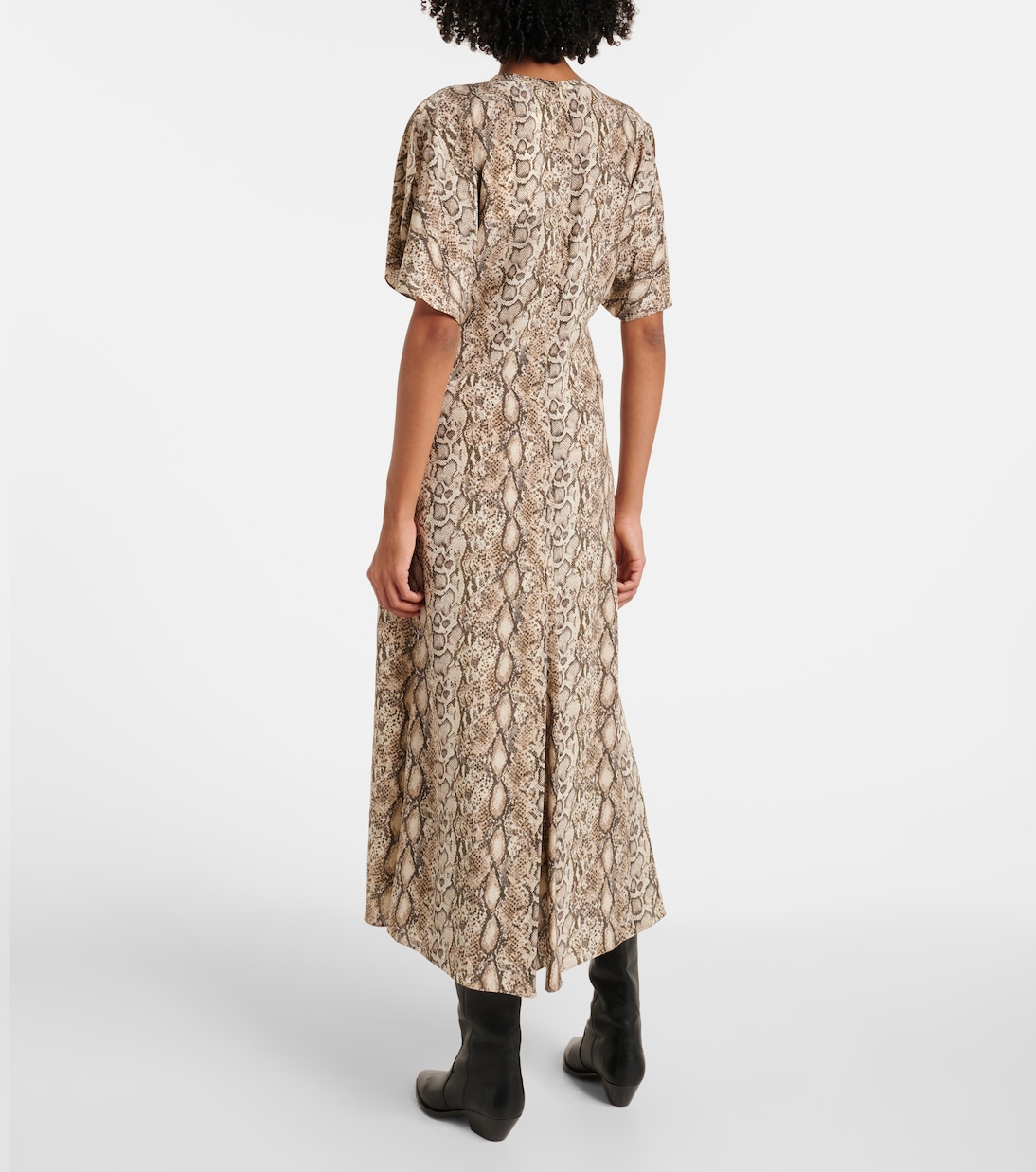 Abito midi Keany in misto seta | Isabel Marant