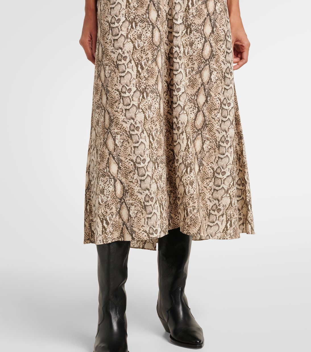 Abito midi Keany in misto seta | Isabel Marant