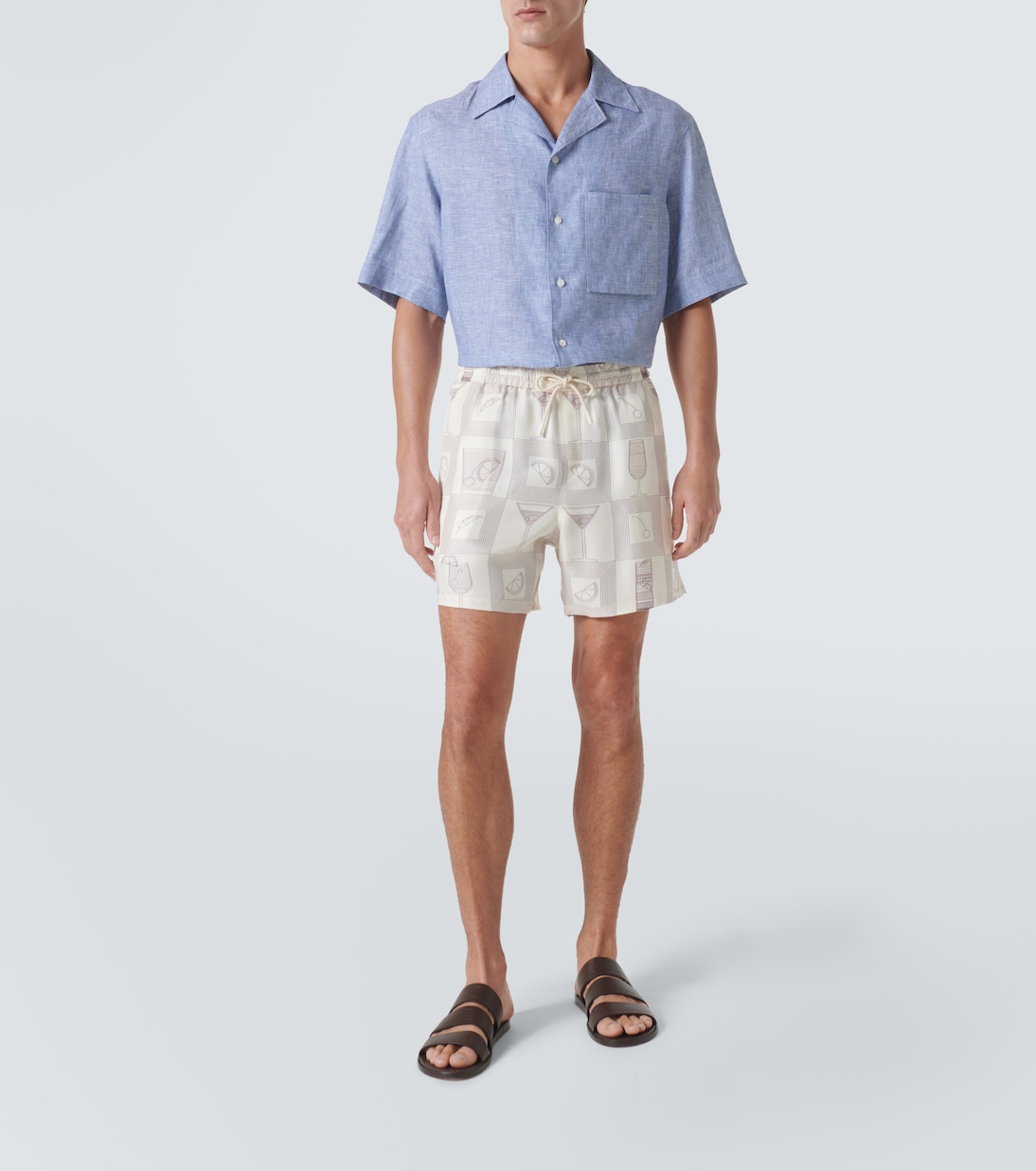 Camicia bowling Federico in lino | Loro Piana