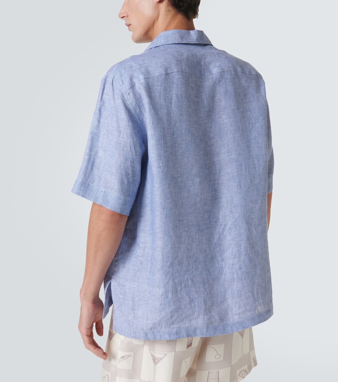 Camicia bowling Federico in lino | Loro Piana