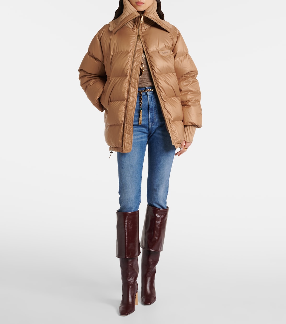 Oversized quilted down jacket | Chloé
