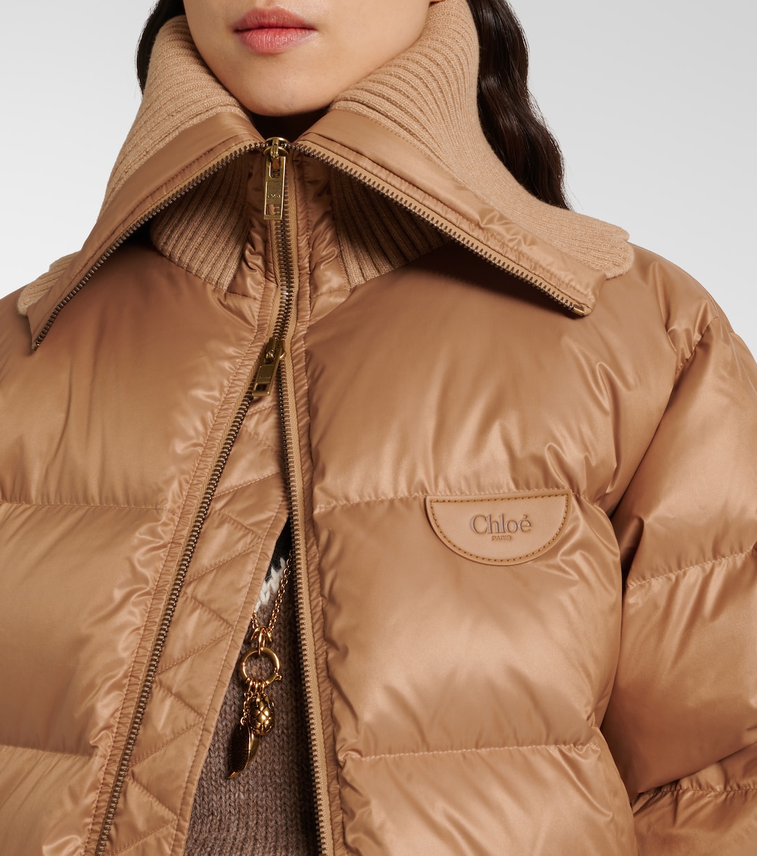 Oversized quilted down jacket | Chloé