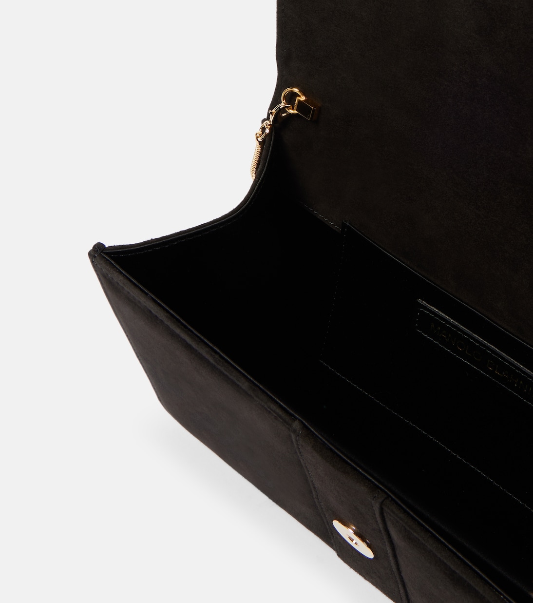 Pochette Capri en daim à ornements | Manolo Blahnik