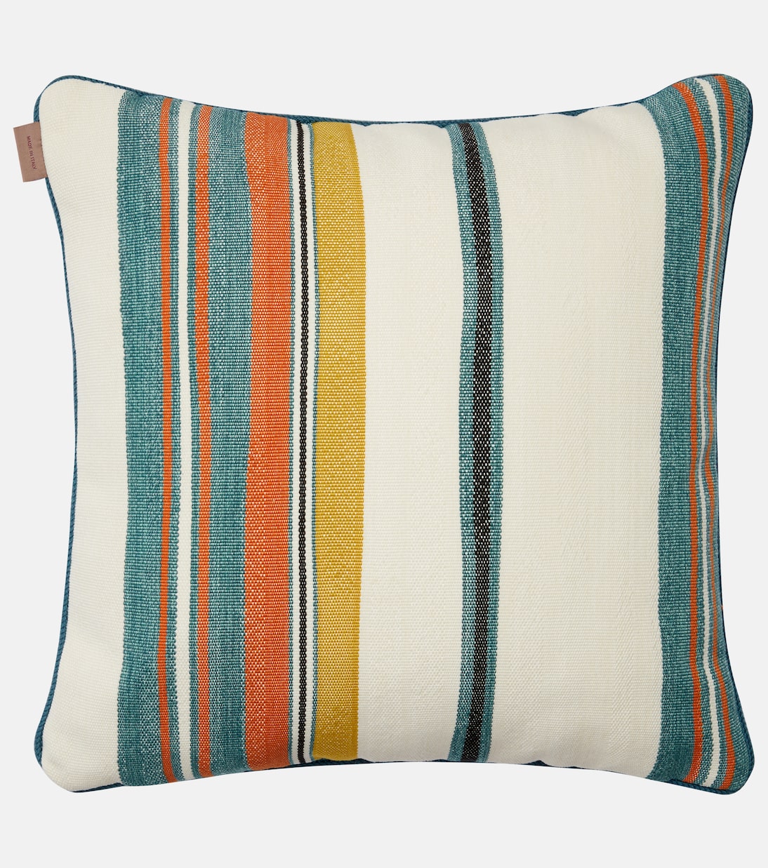 Striped cotton jacquard cushion | Etro