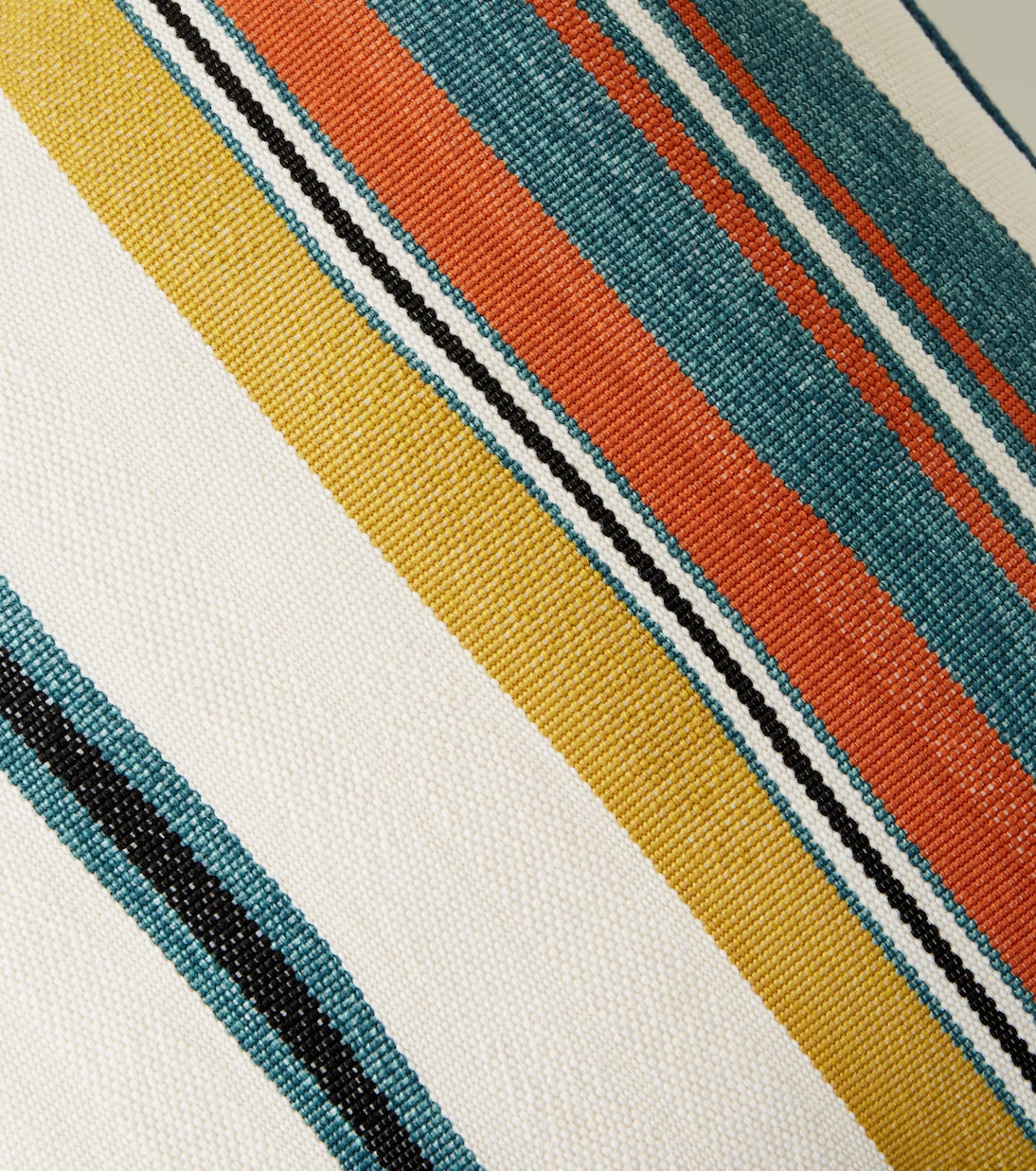 Striped cotton jacquard cushion | Etro