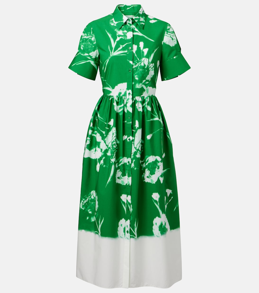 Vestido camisero en popelín de algodón | Erdem
