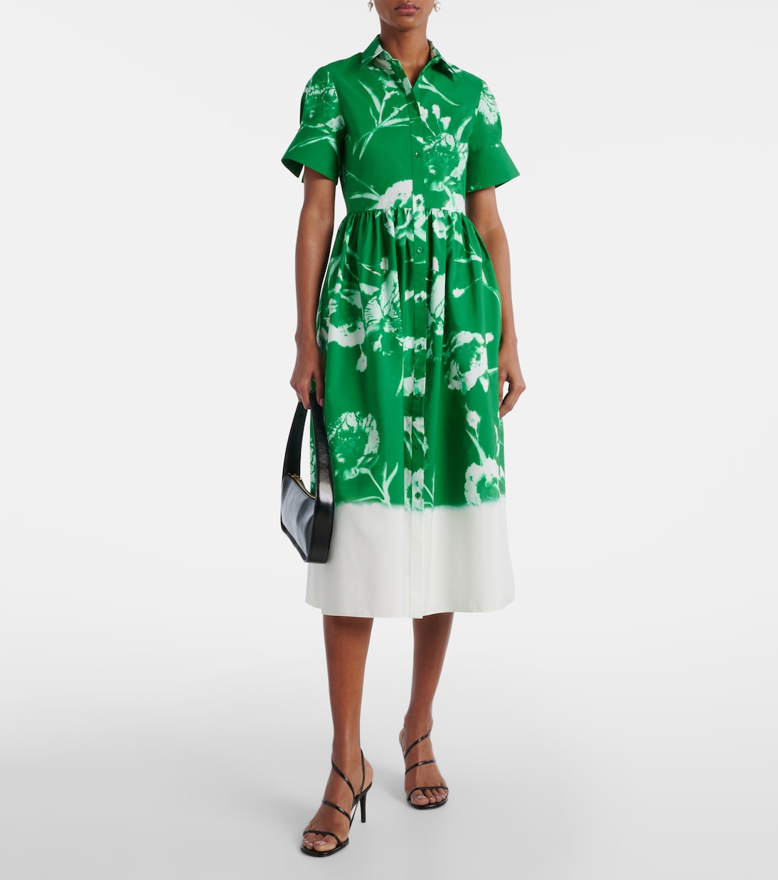 Vestido camisero en popelín de algodón | Erdem