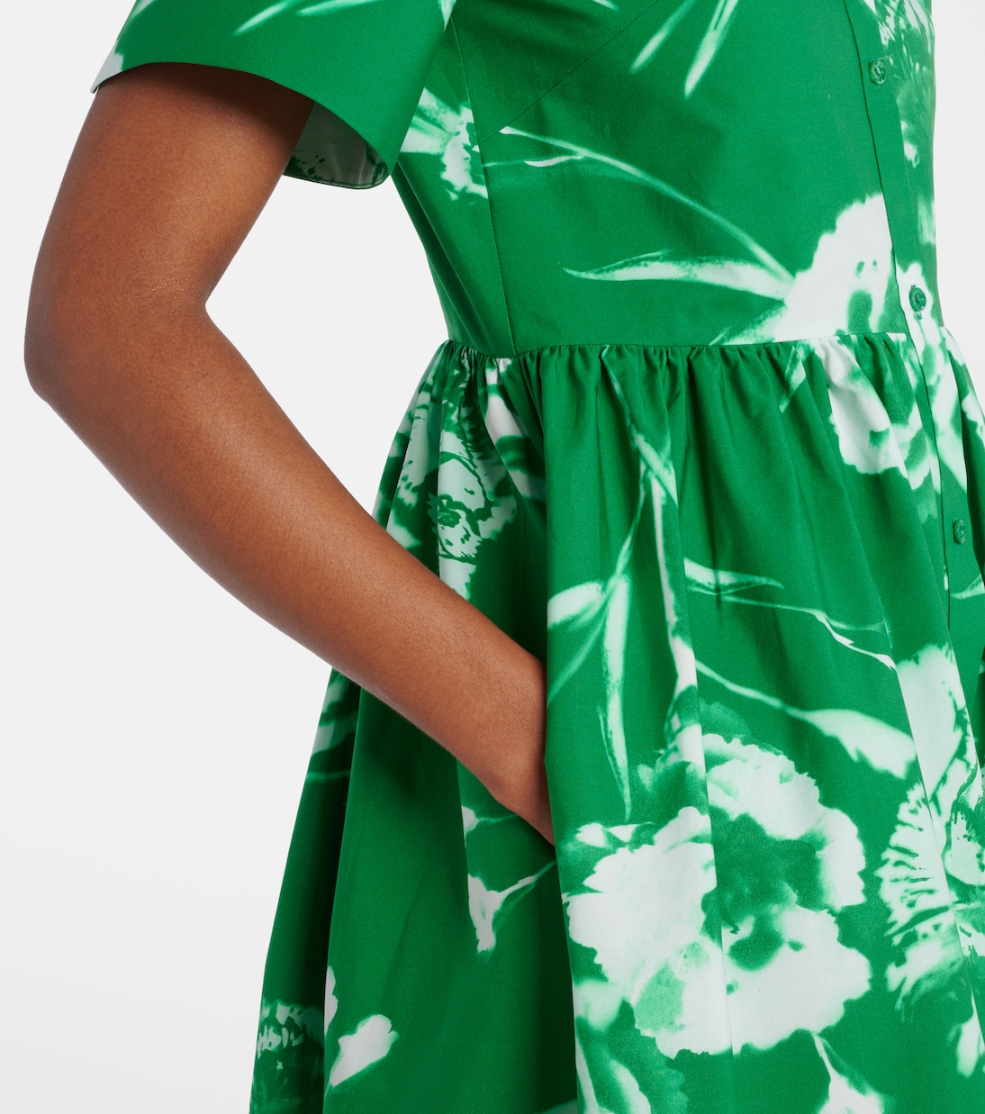 Vestido camisero en popelín de algodón | Erdem