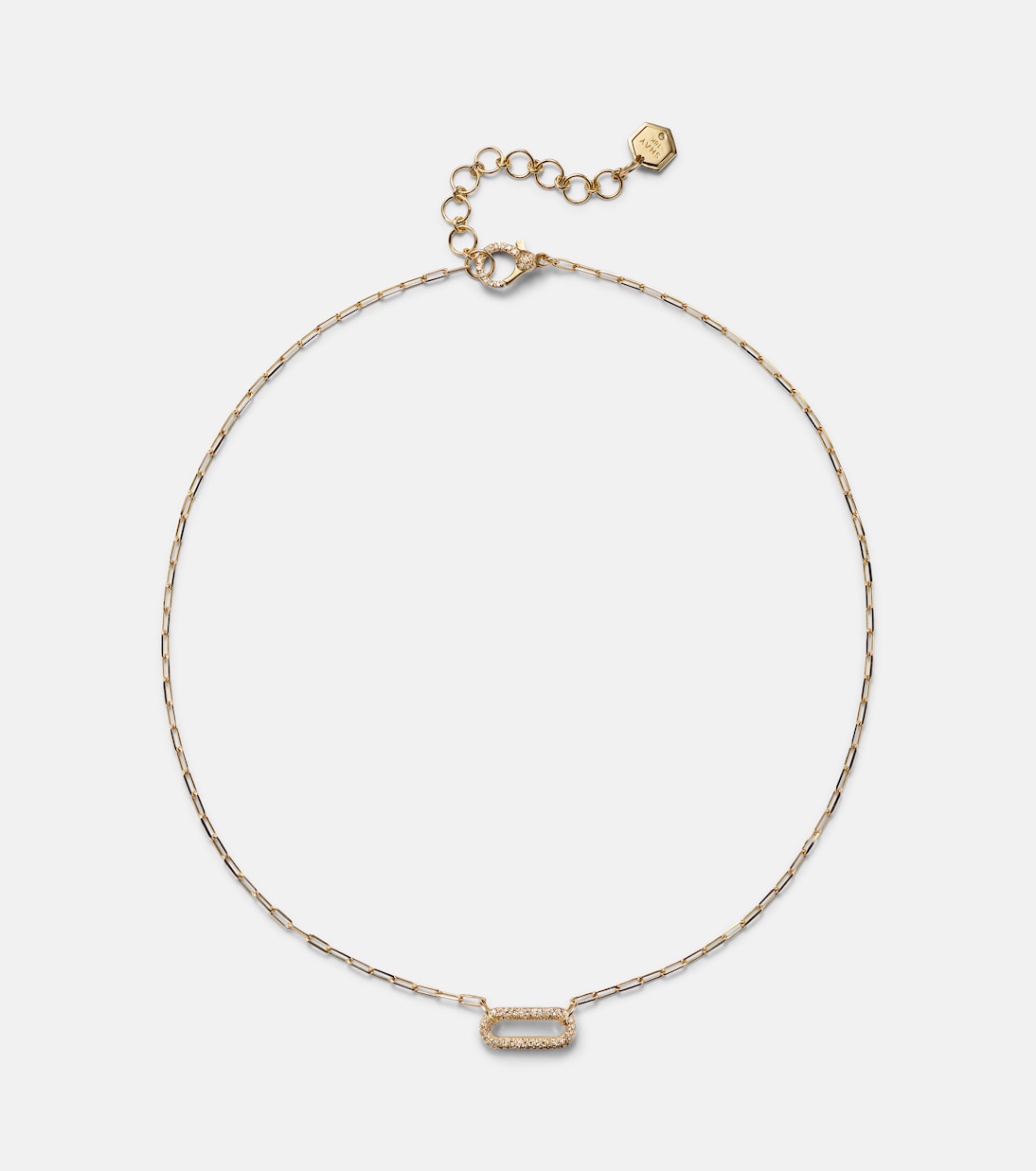 Collana in oro 18kt con maglie a cavo e dettagli diamantati, design moderno per giovani trendy