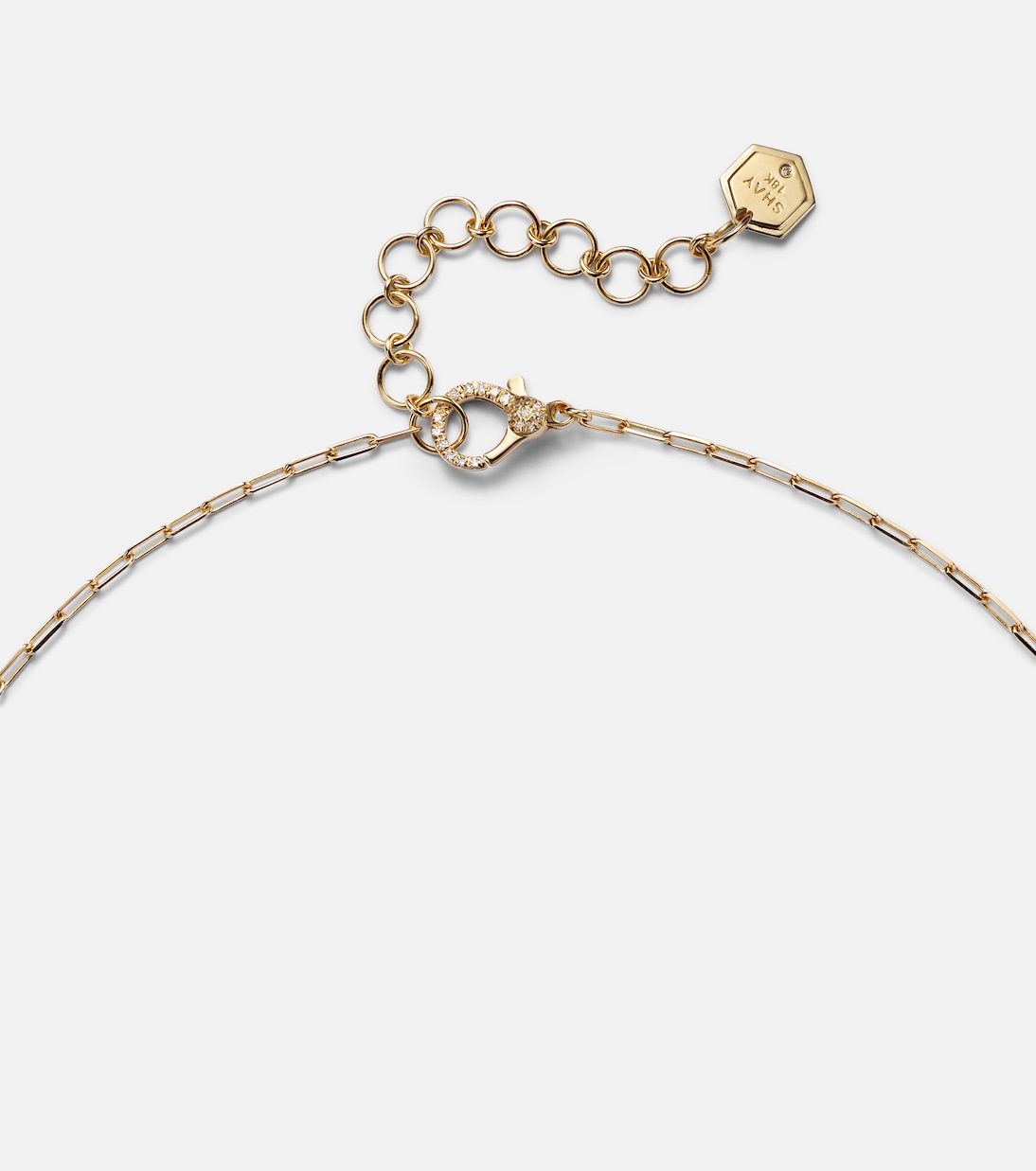 Collana in oro 18kt con maglie a cavo e dettagli diamantati, design moderno per giovani trendy