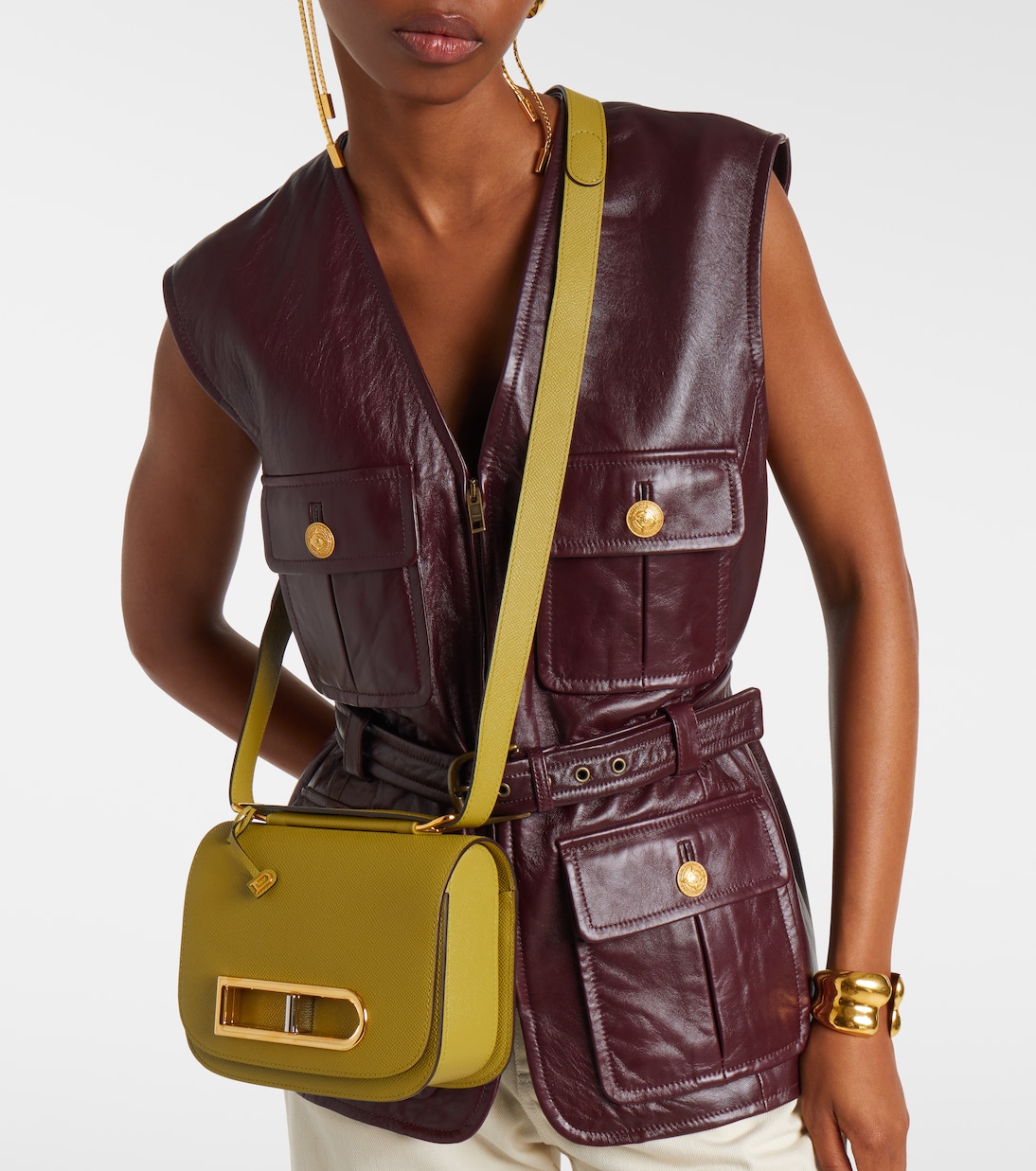 Sac à bandoulière Lingot en cuir | Delvaux