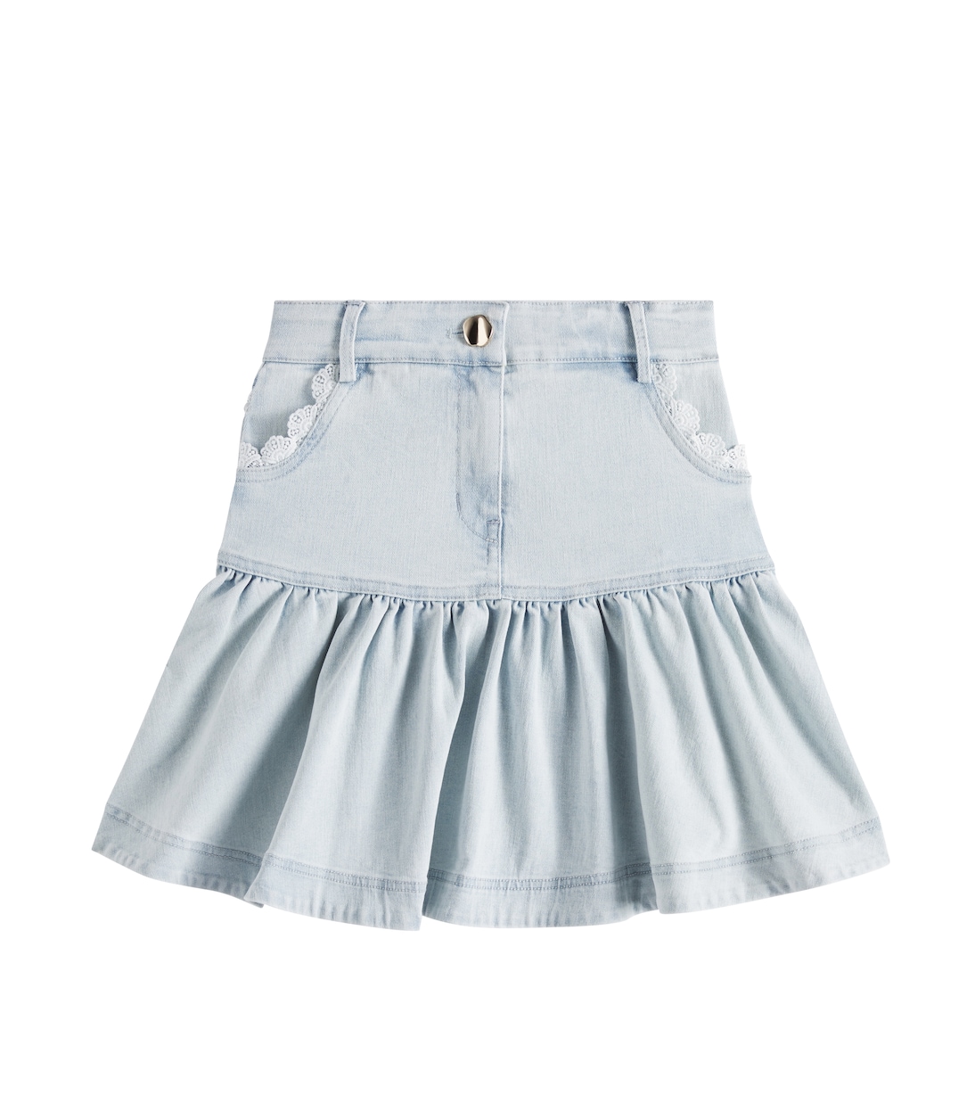Gonna in denim con pizzo | Petite Amalie  