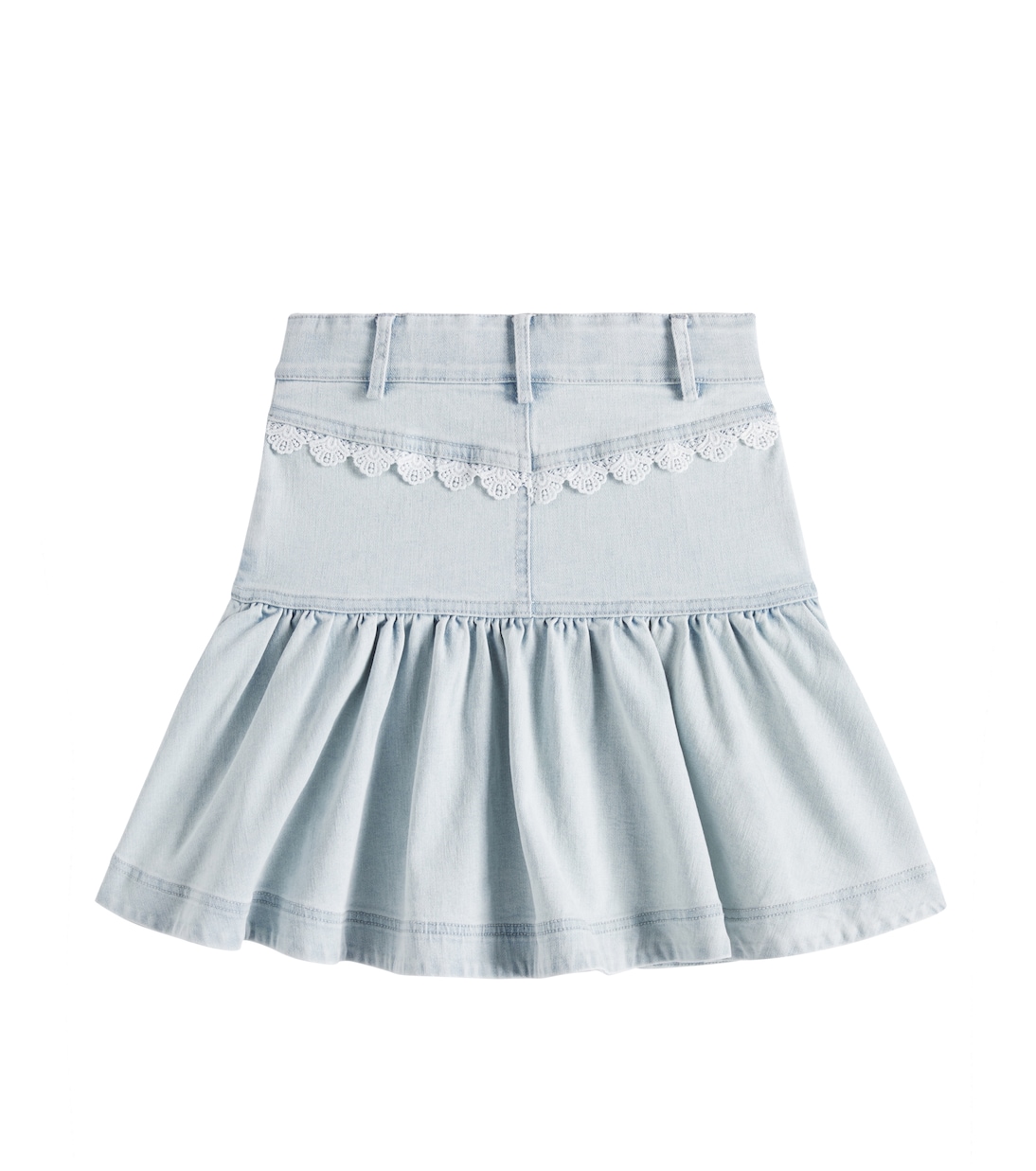 Gonna in denim con pizzo | Petite Amalie  