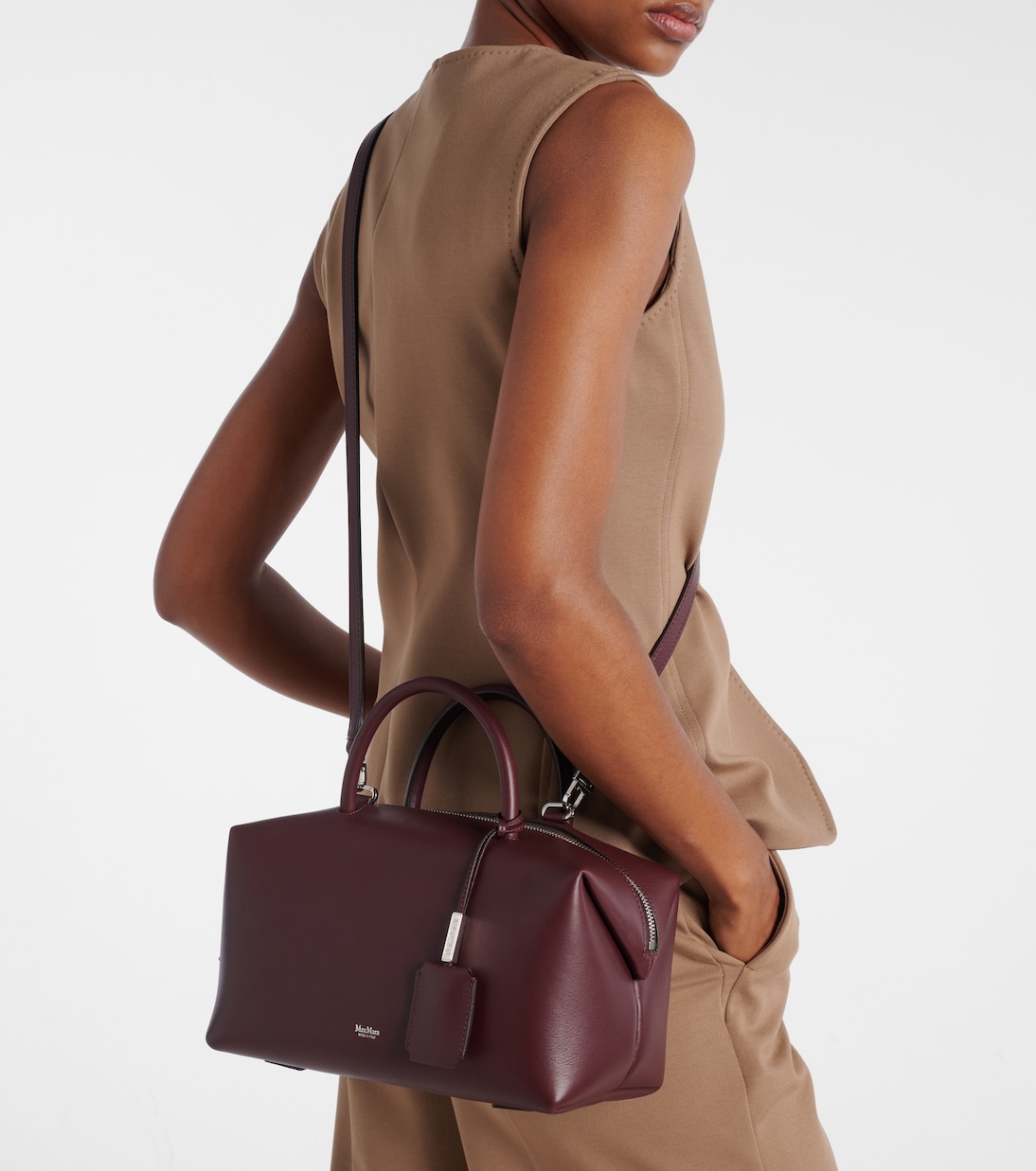Holdall Medium leather tote bag | Max Mara