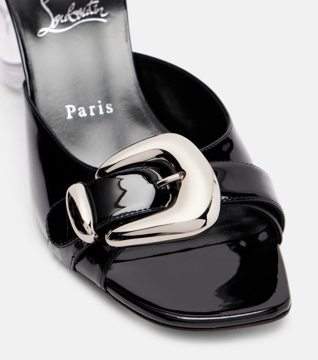 Minny Bubble 70 patent leather mules | Christian Louboutin