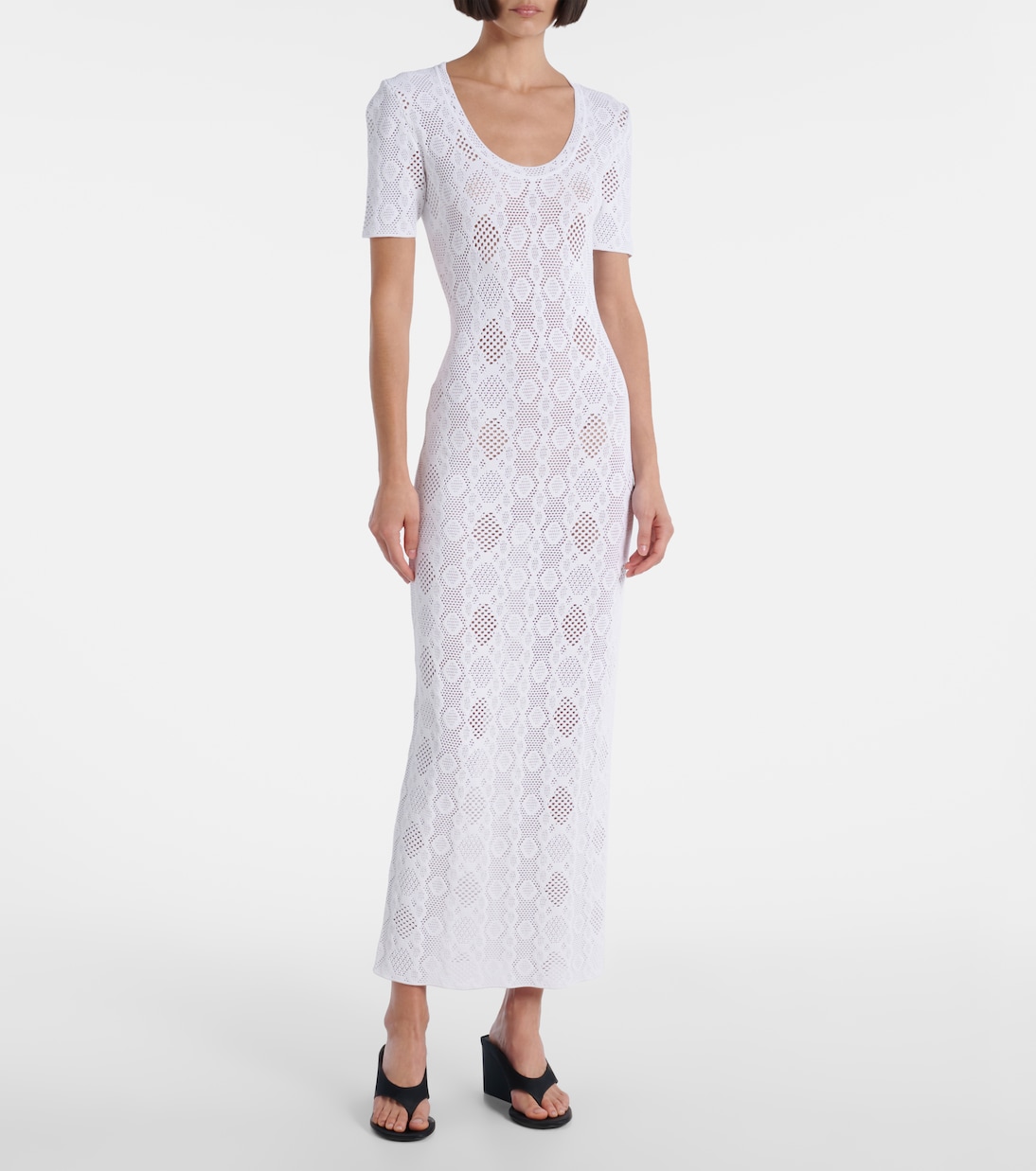 Lace midi dress | Alaïa