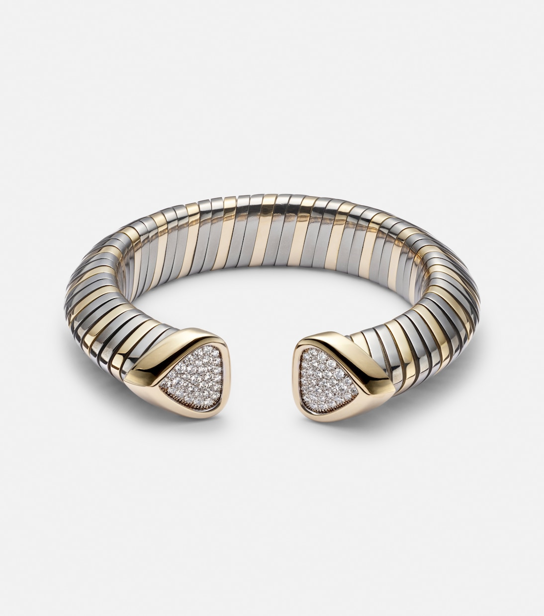 Trisola 18kt gold bracelet with diamonds | Marina B