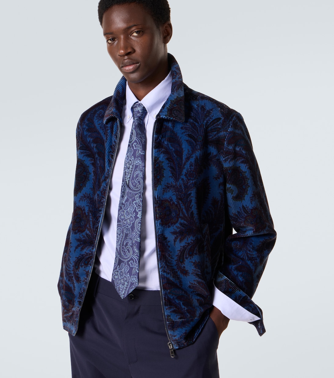 Paisley silk jacquard tie | Etro
