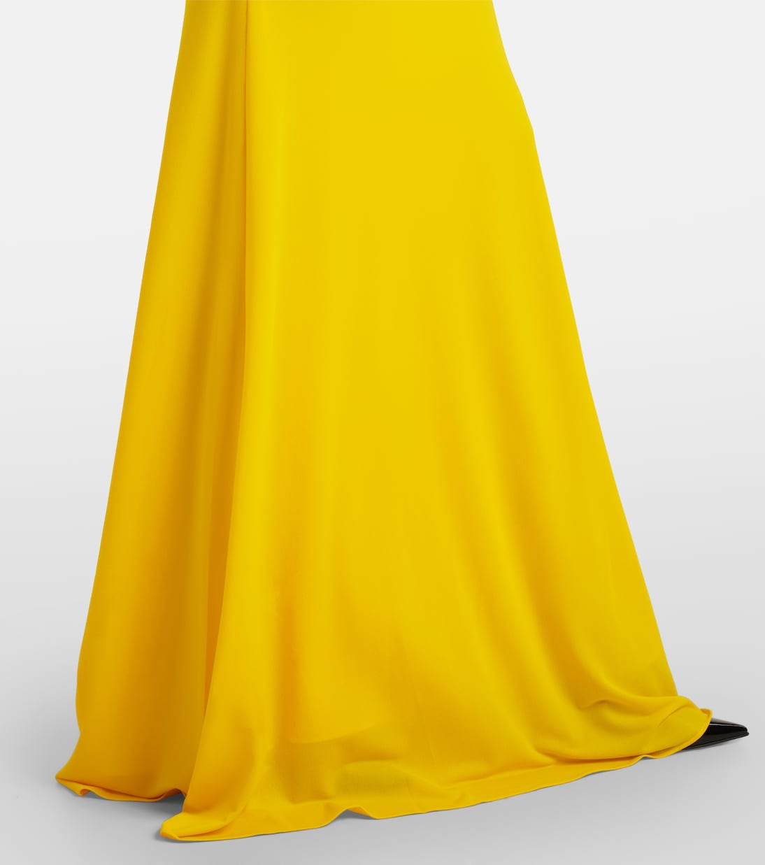 Ruched open-back crêpe jersey gown | Alex Perry