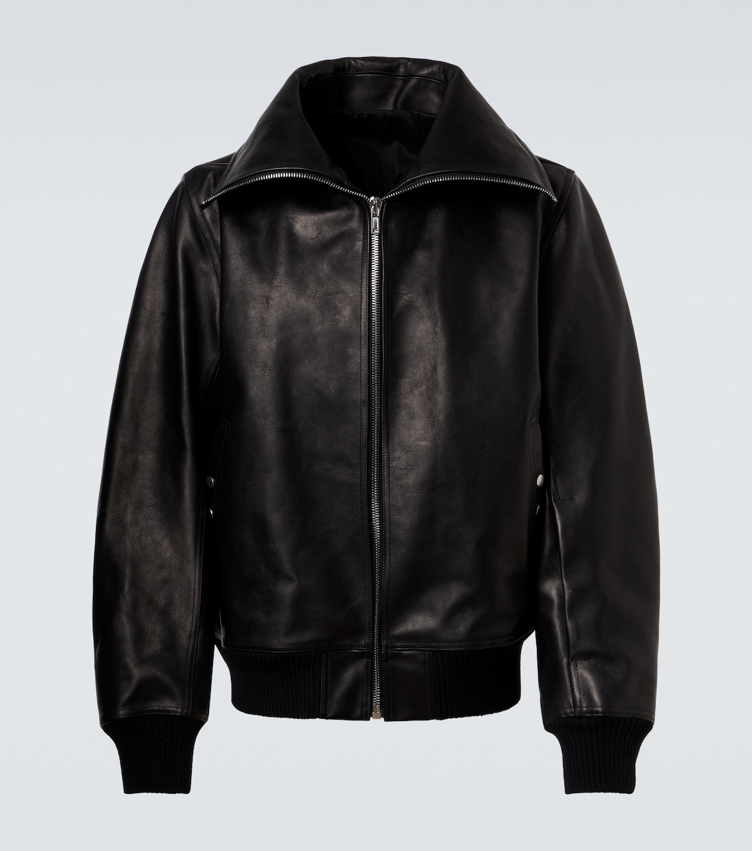 Blixa Dracucollar leather jacket | Rick Owens