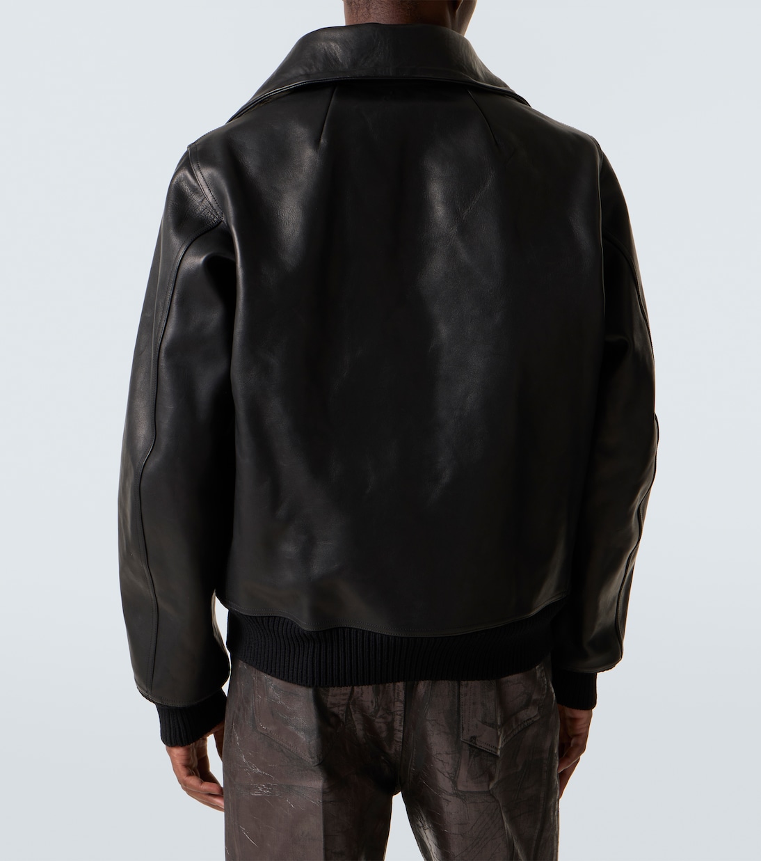 Lederjacke Blixa Dracucollar | Rick Owens