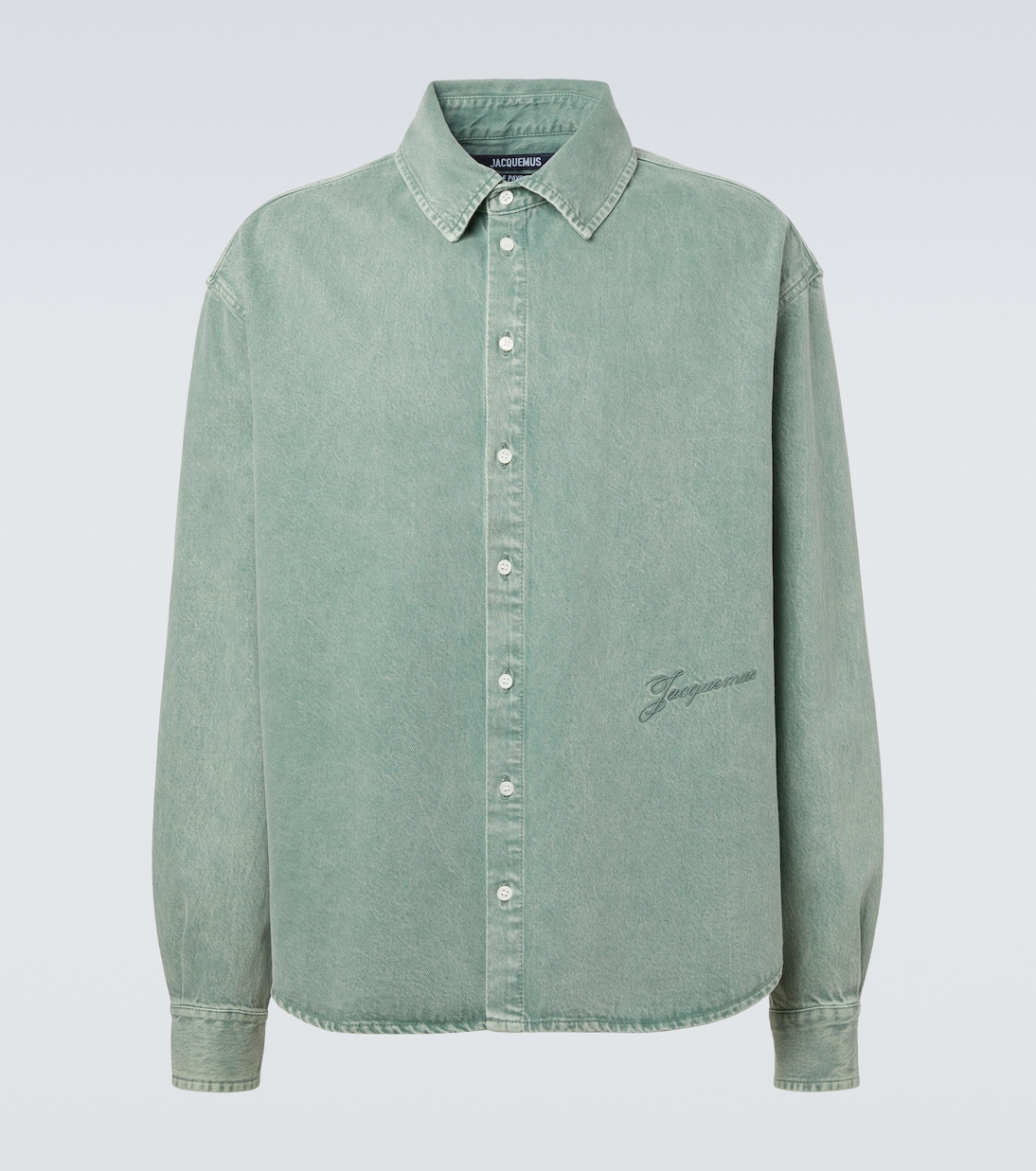 Simon de-Nîmes logo denim shirt | Jacquemus