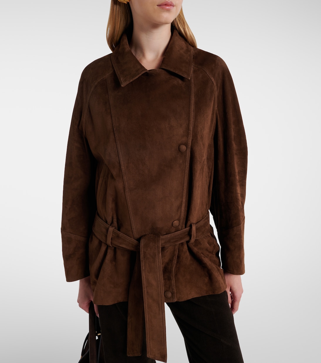 Chaqueta Buffy de ante | Nour Hammour