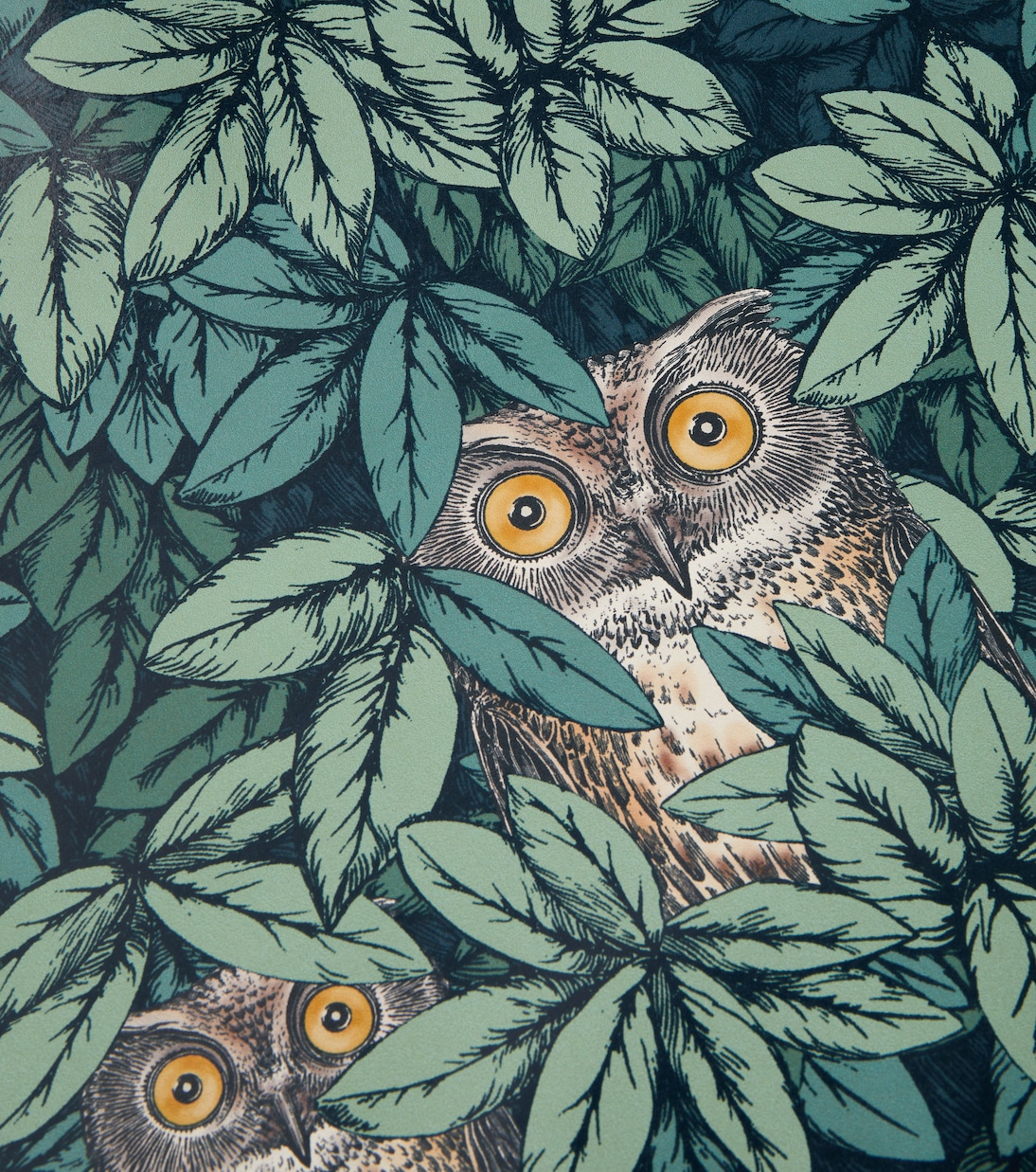 Papier peint Foglie e Civette | Fornasetti