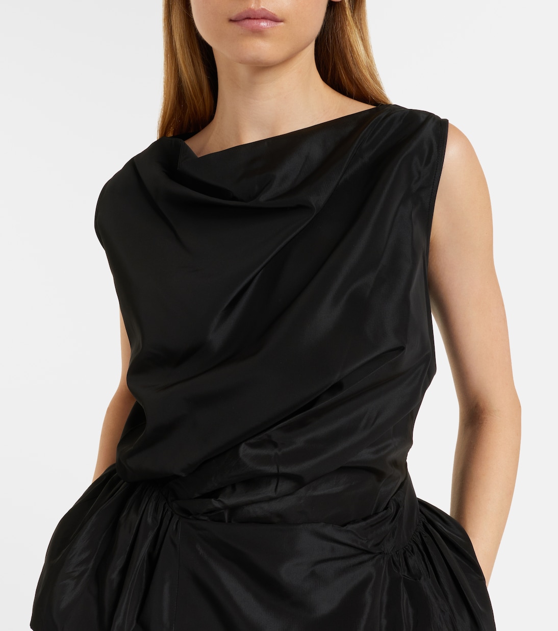 Draped taffeta top | Simone Rocha