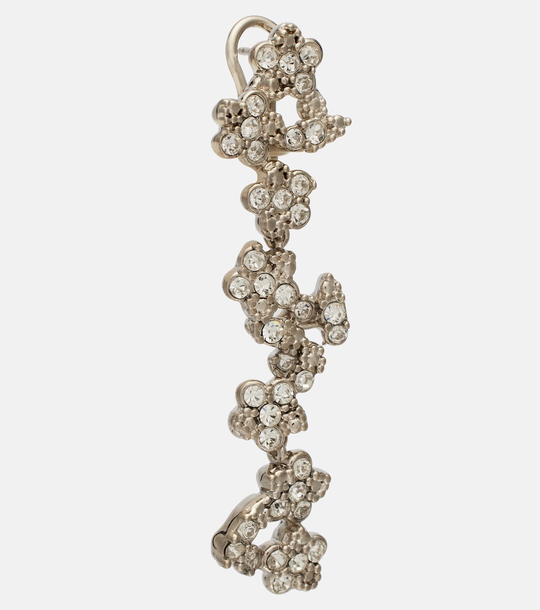 Crystal-embellished drop earrings | Jil Sander